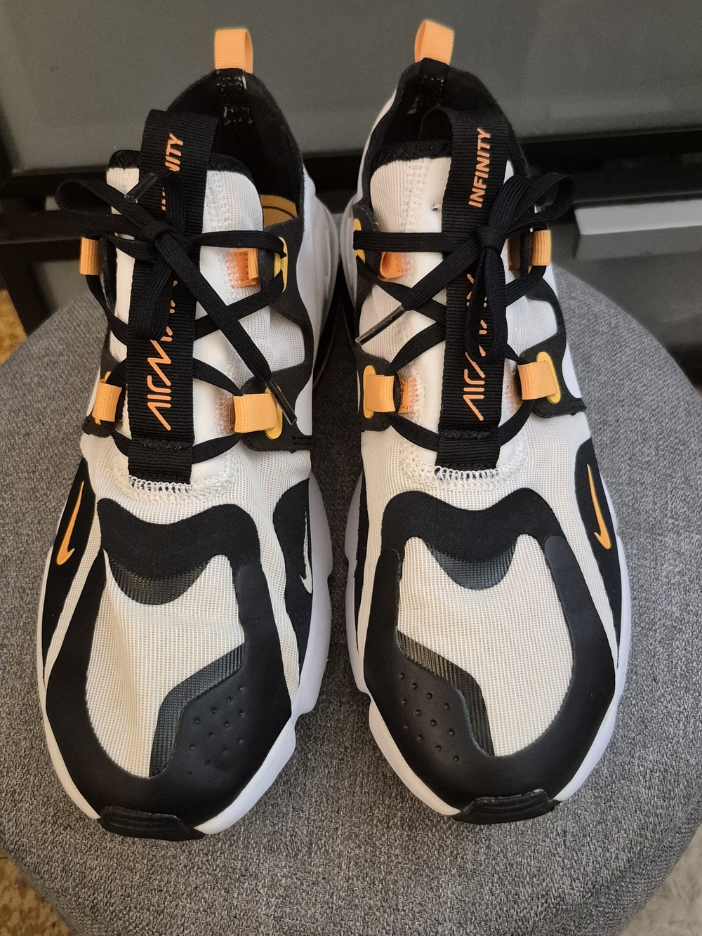Nike Air Max Infinity Men's Sneakers - White / Laser Orange